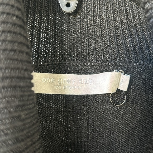 One Grey Day Black Revolve Rassi Midi Turtleneck Sweater Dress XSMALL - Picture 5 of 8
